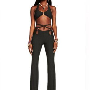 IAMGIA - Soraya Two Piece Pant Set in Black Size S